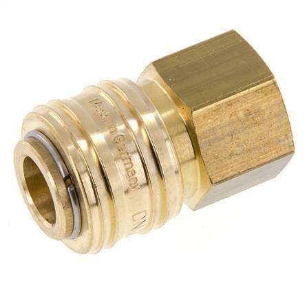 Acoplamiento de aire de latón DN 7.2 (Euro) Enchufe G 1/2 pulgada hembra FKM