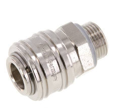 Latón niquelado DN 7.2 (Euro) Acoplamiento de aire Enchufe G 3/8 pulgadas Macho FKM