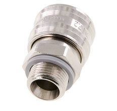 Latón niquelado DN 7.2 (Euro) Acoplamiento de aire Enchufe G 3/8 pulgadas Macho FKM