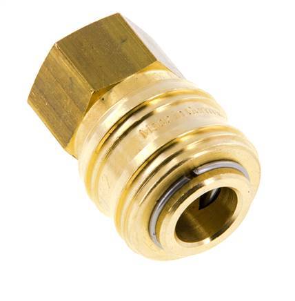 Acoplamiento de aire de latón DN 7.2 (Euro) Enchufe G 1/8 pulgadas Hembra FKM