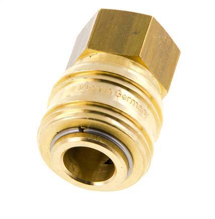 Acoplamiento de aire de latón DN 7.2 (Euro) Enchufe G 1/8 pulgadas Hembra FKM