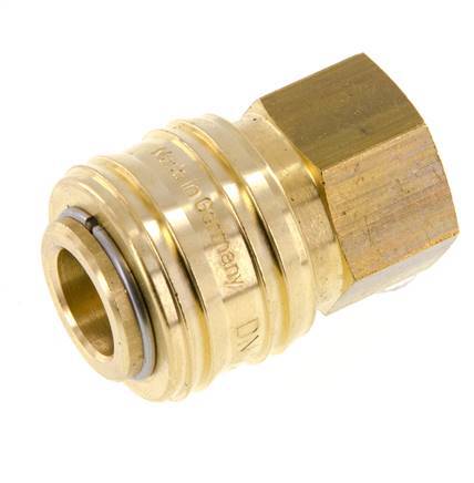 Acoplamiento de aire de latón DN 7.2 (Euro) Enchufe G 1/8 pulgadas Hembra FKM