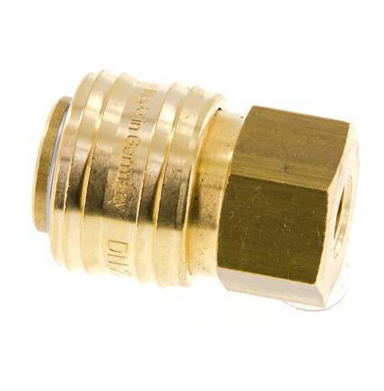 Acoplamiento de aire de latón DN 7.2 (Euro) Enchufe G 1/8 pulgadas Hembra FKM