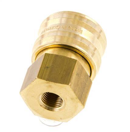Acoplamiento de aire de latón DN 7.2 (Euro) Enchufe G 1/8 pulgadas Hembra FKM
