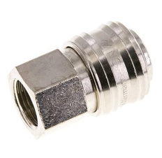 Latón niquelado DN 7.2 (Euro) Acoplamiento de aire Enchufe G 3/8 pulgadas Hembra FKM