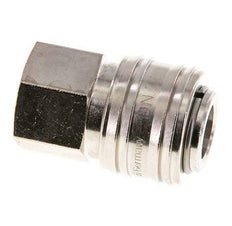 Latón niquelado DN 7.2 (Euro) Acoplamiento de aire Enchufe G 3/8 pulgadas Hembra FKM