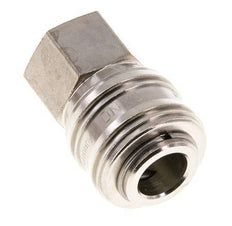 Latón niquelado DN 7.2 (Euro) Acoplamiento de aire Enchufe G 3/8 pulgadas Hembra FKM