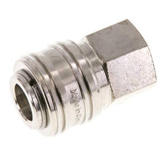 Latón niquelado DN 7.2 (Euro) Acoplamiento de aire Enchufe G 3/8 pulgadas Hembra FKM