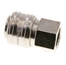 Latón niquelado DN 7.2 (Euro) Acoplamiento de aire Enchufe G 3/8 pulgadas Hembra FKM
