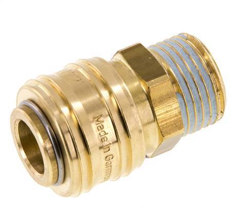 Latón DN 7.2 (Euro) Racor de acoplamiento de aire G 1/2 pulgada Macho FKM