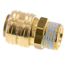 Latón DN 7.2 (Euro) Racor de acoplamiento de aire G 1/2 pulgada Macho FKM