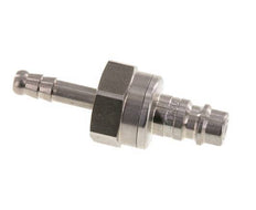 Enchufe de acero inoxidable DN 7.2 (Euro) para acoplamiento de aire 6 mm pilar de manguera doble cierre