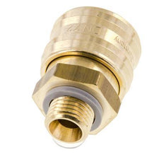 Acoplamiento de aire de latón DN 7.2 (Euro) Enchufe G 1/4 pulgadas macho FKM