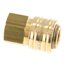 Acoplamiento de aire de latón DN 7.2 (Euro) Enchufe G 1/4 pulgada hembra FKM