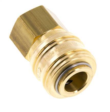 Acoplamiento de aire de latón DN 7.2 (Euro) Enchufe G 1/4 pulgada hembra FKM