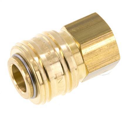 Acoplamiento de aire de latón DN 7.2 (Euro) Enchufe G 1/4 pulgada hembra FKM