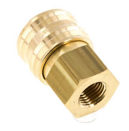 Acoplamiento de aire de latón DN 7.2 (Euro) Enchufe G 1/4 pulgada hembra FKM