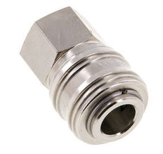 Latón niquelado DN 7.2 (Euro) Acoplamiento de aire Enchufe G 1/4 pulgada Hembra FKM