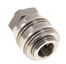 Latón niquelado DN 7.2 (Euro) Acoplamiento de aire Enchufe G 1/8 pulgadas Macho FKM