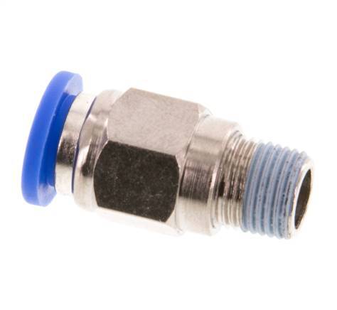 Racor de 8mm x R1/8'' con rosca macho Latón/PA 66 NBR [5 Piezas]