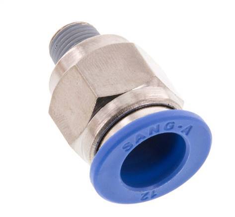 Racor de 12mm x R1/8'' con rosca macho latón/PA 66 NBR [2 piezas]
