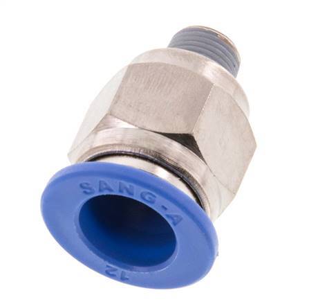 Racor de 12mm x R1/8'' con rosca macho latón/PA 66 NBR [2 piezas]