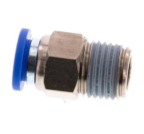 Racor de 8mm x R1/4'' con rosca macho Latón/PA 66 NBR [5 Piezas]