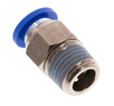 Racor de 8mm x R1/4'' con rosca macho Latón/PA 66 NBR [5 Piezas]