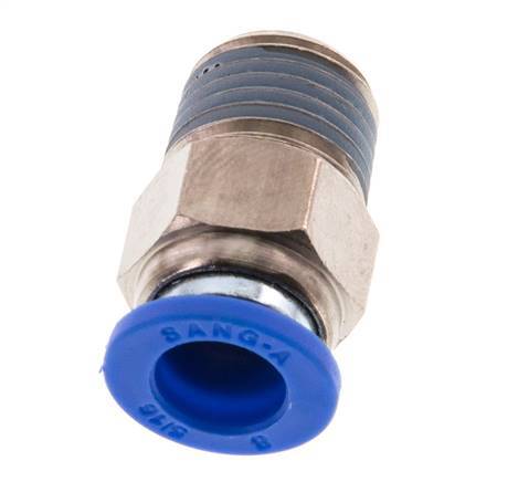 Racor de 8mm x R1/4'' con rosca macho Latón/PA 66 NBR [5 Piezas]
