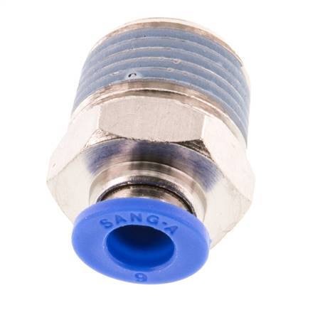 Racor de 6mm x R3/8'' con rosca macho Latón/PA 66 NBR [5 piezas]