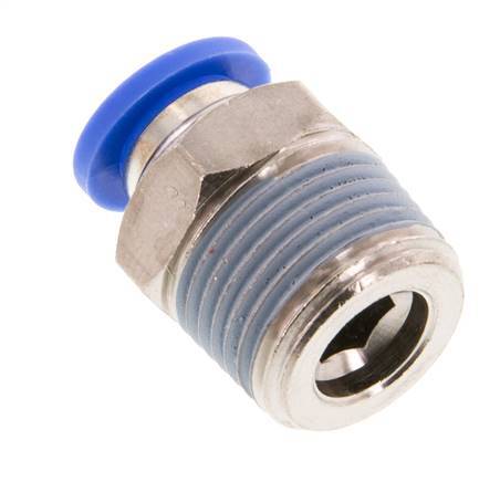 Racor de 8mm x R3/8'' con rosca macho Latón/PA 66 NBR [5 Piezas]