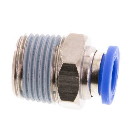 Racor de 8mm x R3/8'' con rosca macho Latón/PA 66 NBR [5 Piezas]