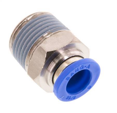 Racor de 8mm x R3/8'' con rosca macho Latón/PA 66 NBR [5 Piezas]
