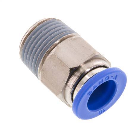 Racor 10mm x R3/8'' con rosca macho Latón/PA 66 NBR [2 piezas]