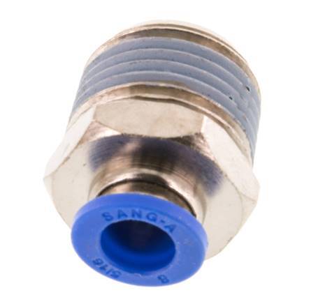 Racor de 8mm x R1/2'' con rosca macho latón/PA 66 NBR [2 piezas]