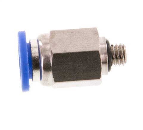 Racor rápido 6mm x M 5 con rosca macho Latón/PA 66 NBR [5 piezas]