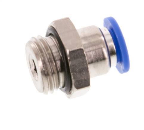 Racor de 6mm x G1/4'' con rosca macho Latón/PA 66 NBR [5 piezas]