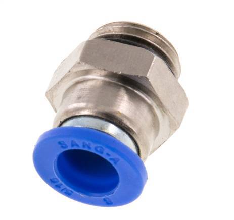 Racor de 8mm x G1/4'' con rosca macho latón/PA 66 NBR [5 piezas]