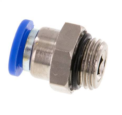 Racor de 8mm x G1/4'' con rosca macho latón/PA 66 NBR [5 piezas]