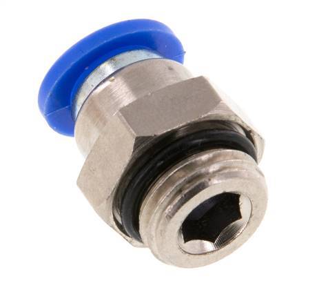 Racor de 8mm x G1/4'' con rosca macho latón/PA 66 NBR [5 piezas]