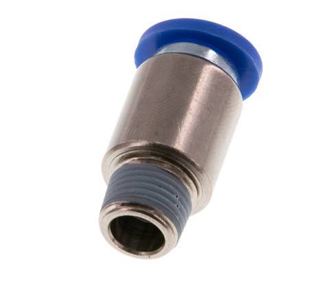 Racor rápido de 8mm x R1/8'' con rosca macho latón/PA 66 NBR hexágono interior [5 piezas]