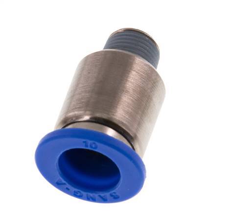 Racor rápido de 10mm x R1/8'' con rosca macho latón/PA 66 NBR hexágono interior [2 piezas]