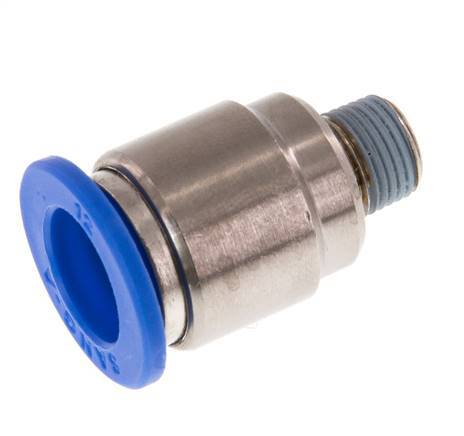 Racor rápido de 12mm x R1/8'' con rosca macho latón/PA 66 NBR hexágono interior [2 piezas]