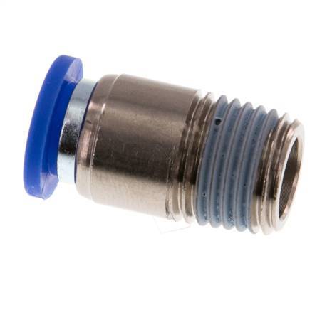 Racor rápido de 8mm x R1/4'' con rosca macho latón/PA 66 NBR hexágono interior [5 piezas]