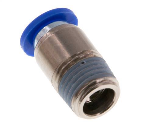 Racor rápido de 8mm x R1/4'' con rosca macho latón/PA 66 NBR hexágono interior [5 piezas]