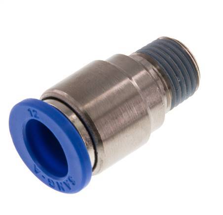 Racor rápido de 12mm x R1/4'' con rosca macho latón/PA 66 NBR hexágono interior [2 piezas]