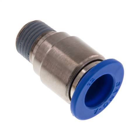 Racor rápido de 12mm x R1/4'' con rosca macho latón/PA 66 NBR hexágono interior [2 piezas]