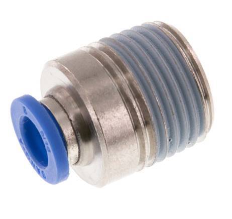 Racor rápido de 8mm x R1/2'' con rosca macho latón/PA 66 NBR hexágono interior [2 piezas]