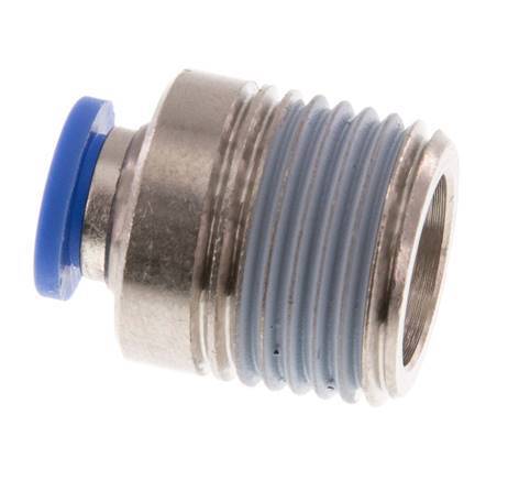 Racor rápido de 8mm x R1/2'' con rosca macho latón/PA 66 NBR hexágono interior [2 piezas]