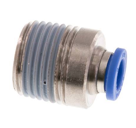 Racor rápido de 8mm x R1/2'' con rosca macho latón/PA 66 NBR hexágono interior [2 piezas]